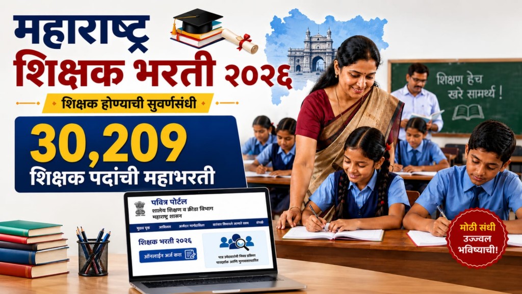 Maharashtra Teacher Recruitment 2026 on Pavitra Portal for 30,209 Teacher Posts