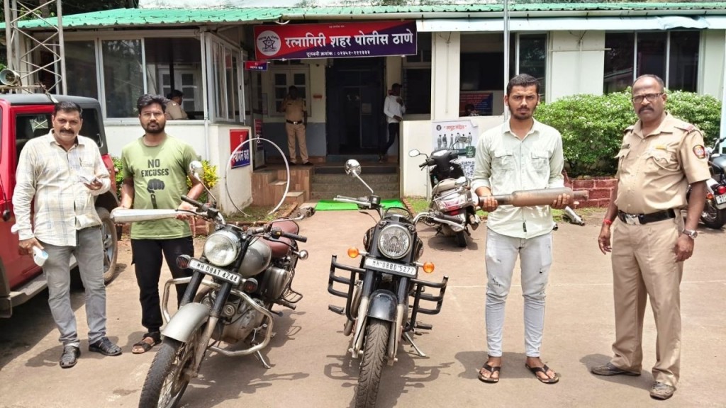 Ratnagiri Police crackdown on vehicles with loud silencers