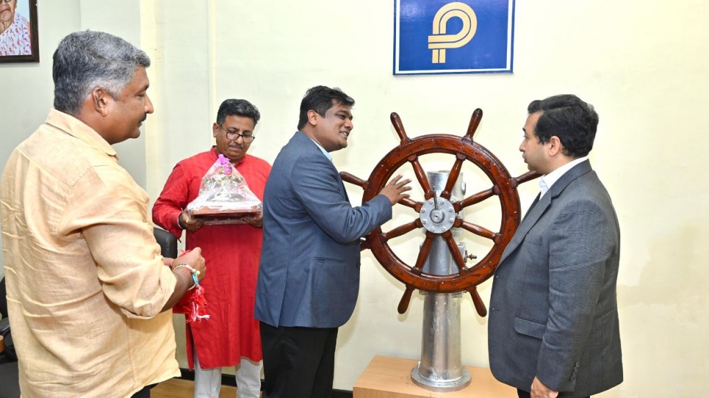 Nitesh Rane Visit Praka Engineering Shipyard
