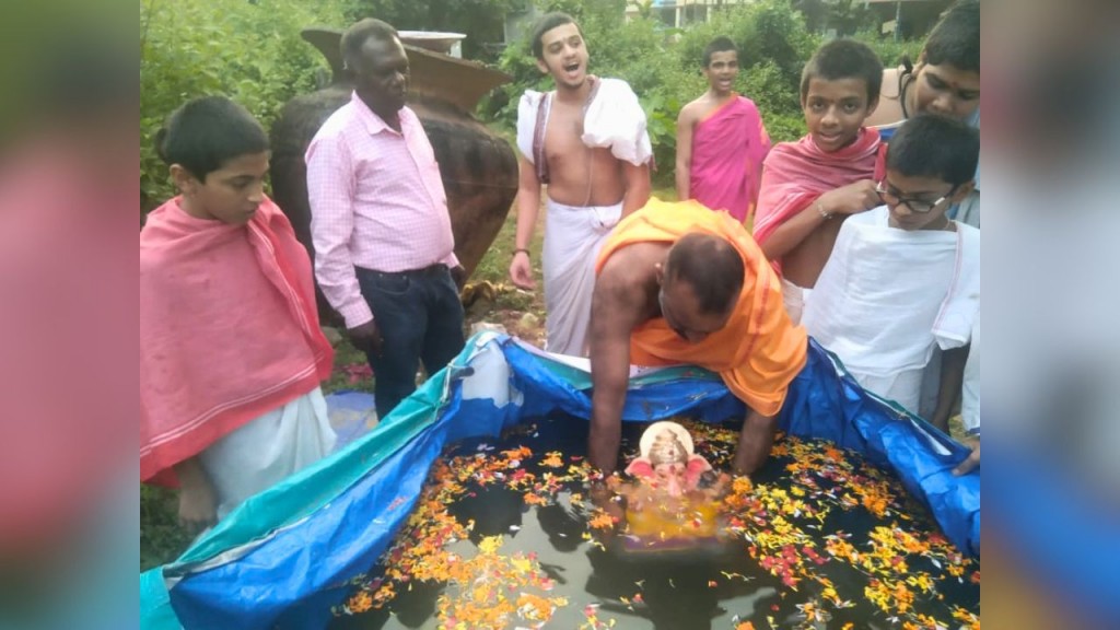 Sawantwadi Eco-Friendly Ganeshotsav 45 Ganesh Idols Immersed in Artificial Ponds