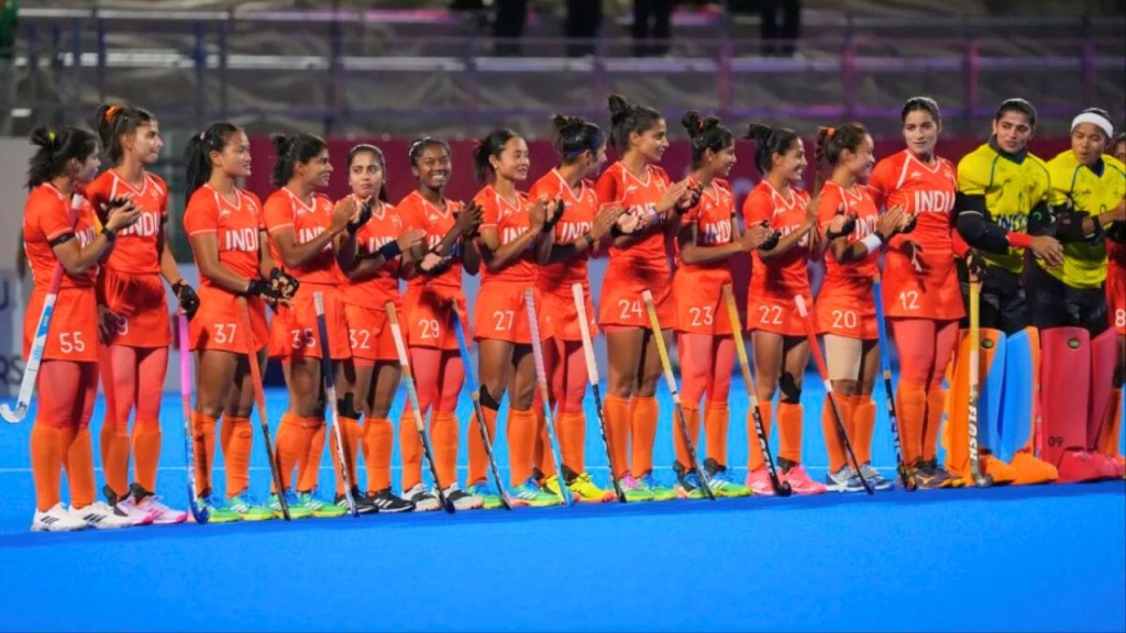 Indian women’s hockey team celebrates gold medal victory at Asian Games 2026