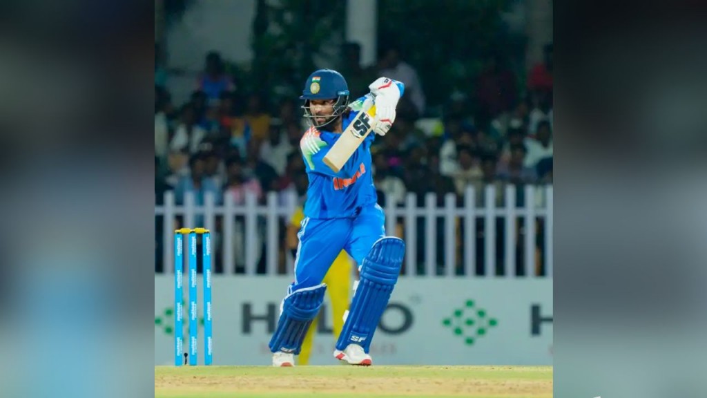 Rajat Patidar batting for India A against Australia A in the unofficial ODI series